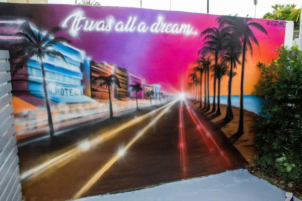 Unique Miami Art Escape W/ Hottub, Arcade & Murals Exteriör bild
