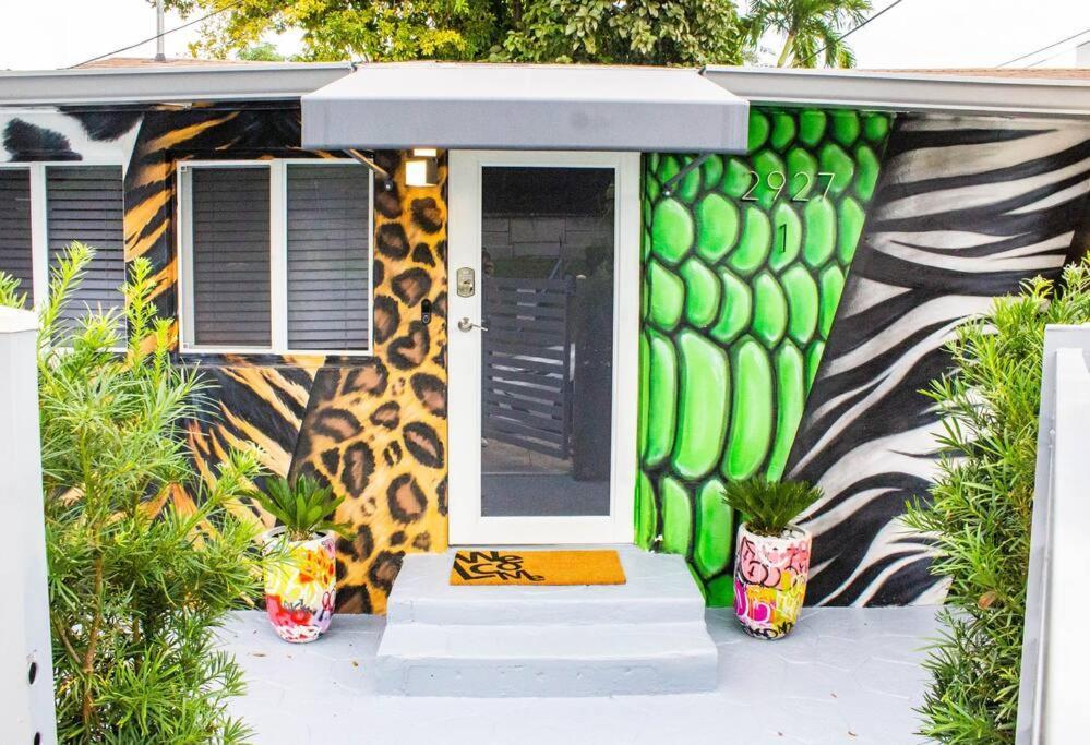 Unique Miami Art Escape W/ Hottub, Arcade & Murals Exteriör bild
